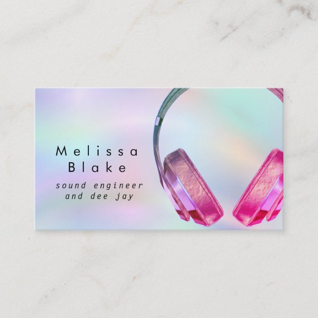 ljud ingenjör dee jay visitkort (Framsida)