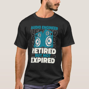 Ljud Ingenjör Retrött Studio Producer Audio Eng T Shirt