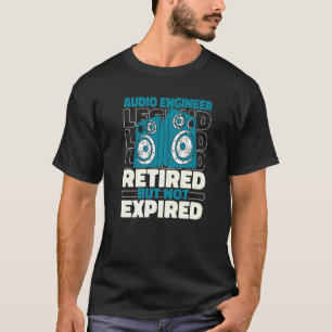 Ljud Ingenjör Retrött Studio Producer Audio Engi T Shirt
