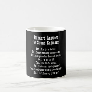 LJUD INGENJÖR SVARARE Ljud Guy Audio Engineering Kaffemugg