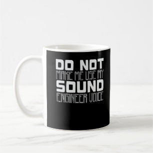 Ljud Ingenjör Voice Joke Audio Techniker Kaffemugg