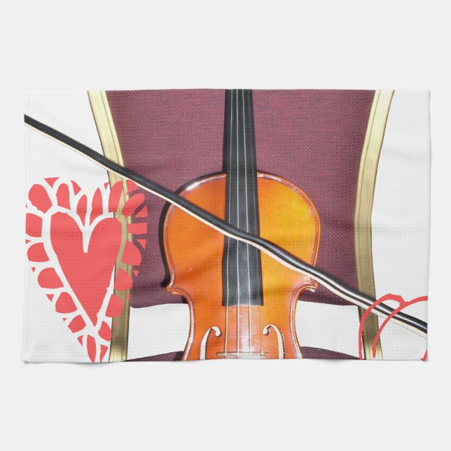 Ljud mot kärlek hakuna matata valentine kökshandduk (Horisontell)