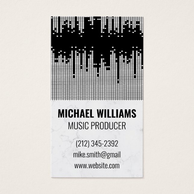 Ljud Music Equalizer Visitkort (Framsidan)