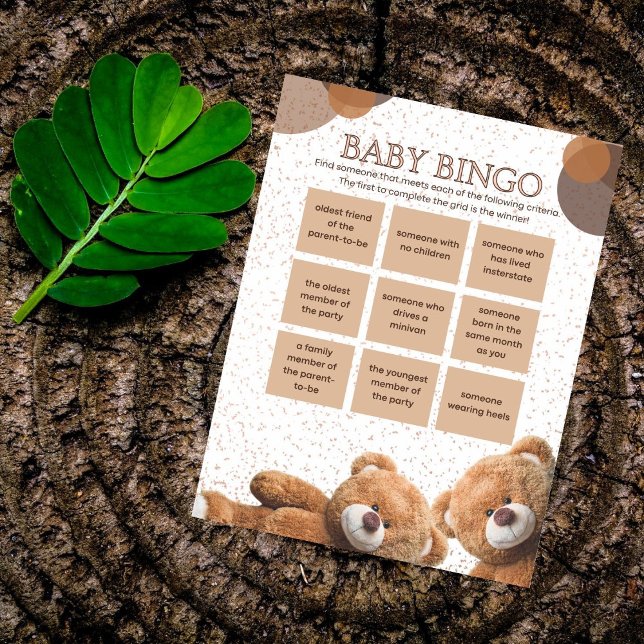 Ljud Nalle - två babyskor - Bingo-spel (Skapare uppladdad)