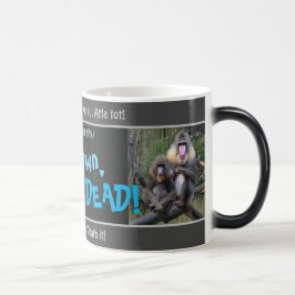 Ljud ner, apa död - fåniget översatte tyska! magisk mugg