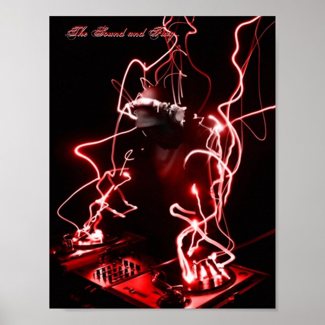 Ljud och Fury poster (Framsidan)