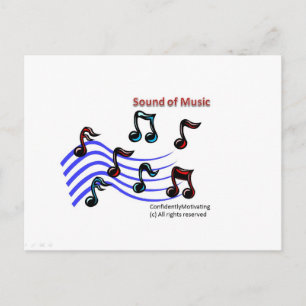Ljud of Music Vykort