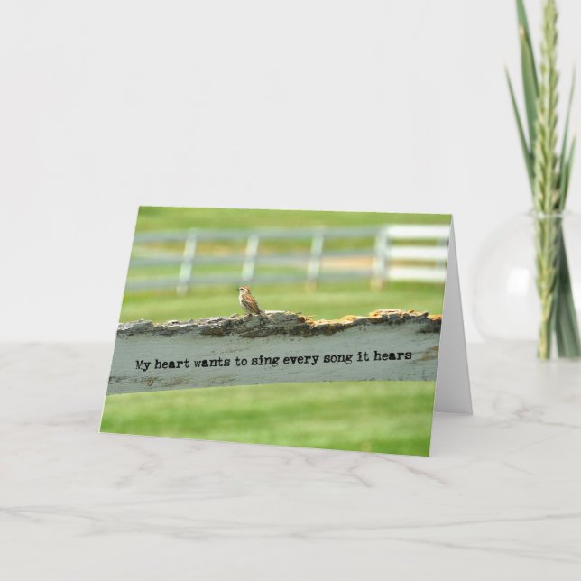 LJUD på MUSIKKortet Tack Kort (Framsida)