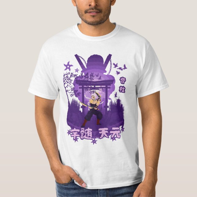 Ljud Samurai T Shirt (Framsida)