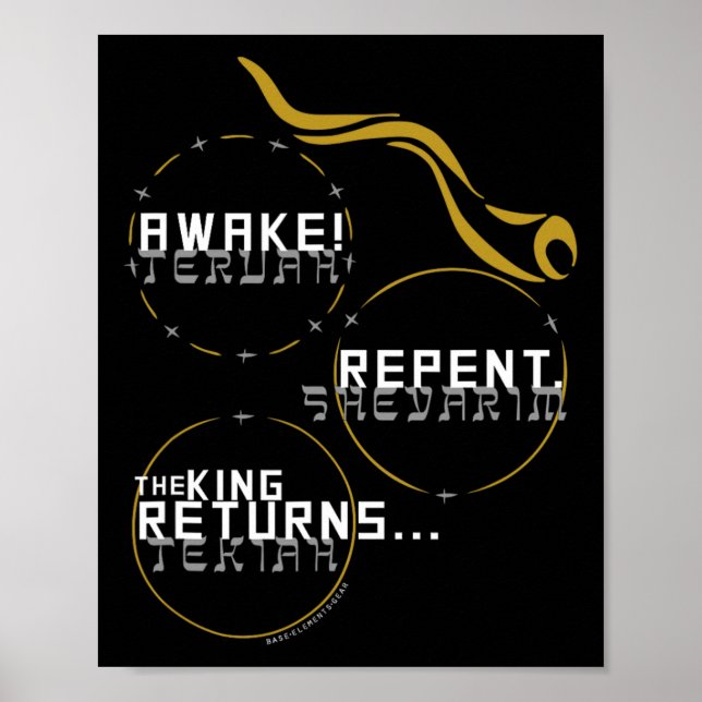 Ljud: Shofar Fall Feast Yom Teruah Day of Tru Poster (Framsidan)