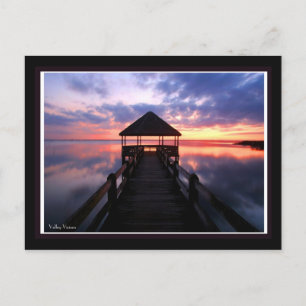 Ljud Sunset Vykort