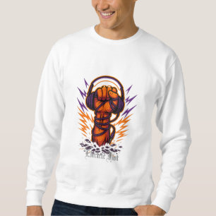 Ljud Surge Streetwear Vit Lång Ärmad Tröja
