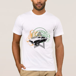 Ljud- T-tröja för Grungebildesign T-shirt