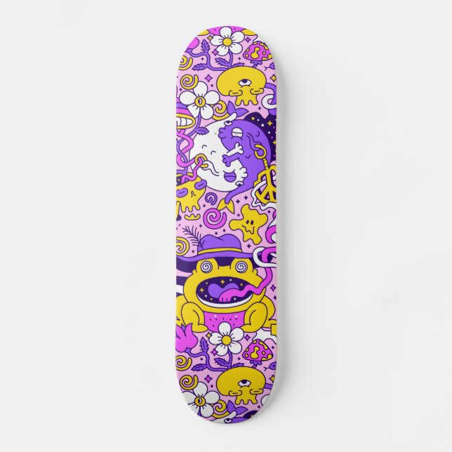 Ljud Tecknad Mini Skateboard Bräda 18,5 Cm (Framsida)