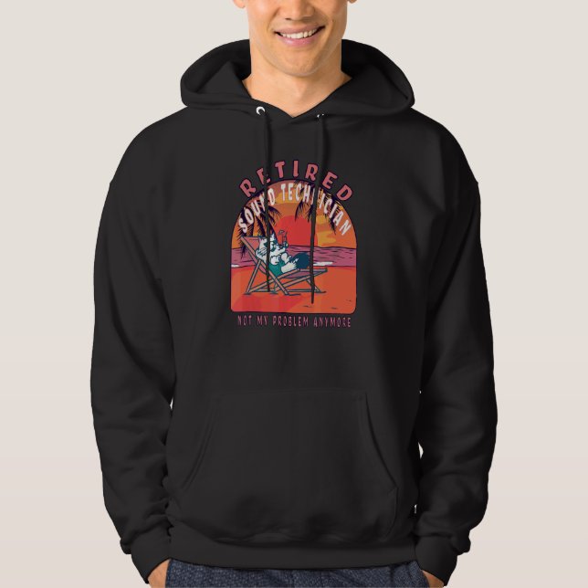 Ljud Teknisk Vintage Pension Hoodie (Framsida)