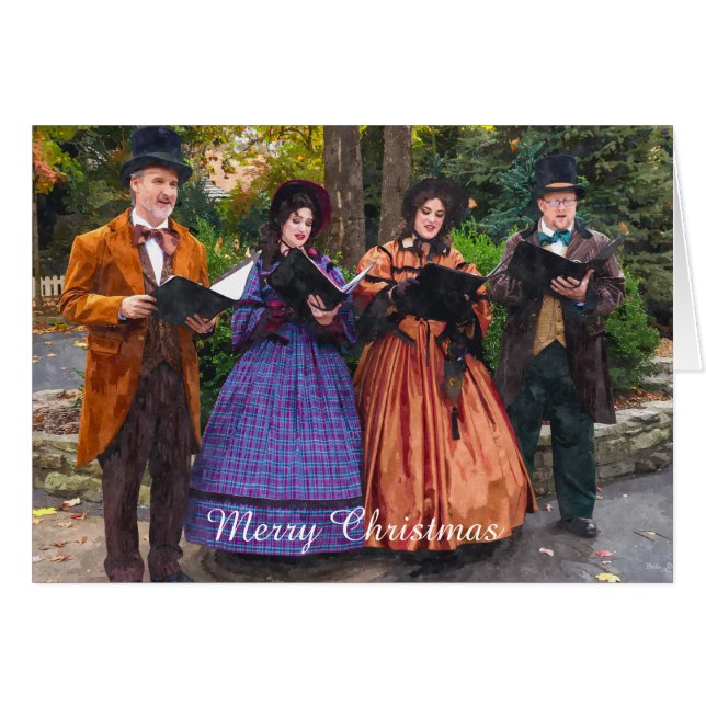 Ljud till Carolers julkort OBS Kort (Framsidan Horizontal)