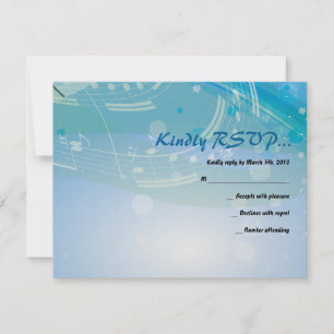 LJUD till PIANO Fladdermus Pub Mitzvah-svarskortet OSA Kort