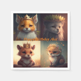 Ljud två vilders djurvänner pappersservett