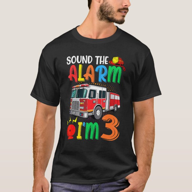Ljud vid brand Im 3 Lastbil T Shirt (Framsida)