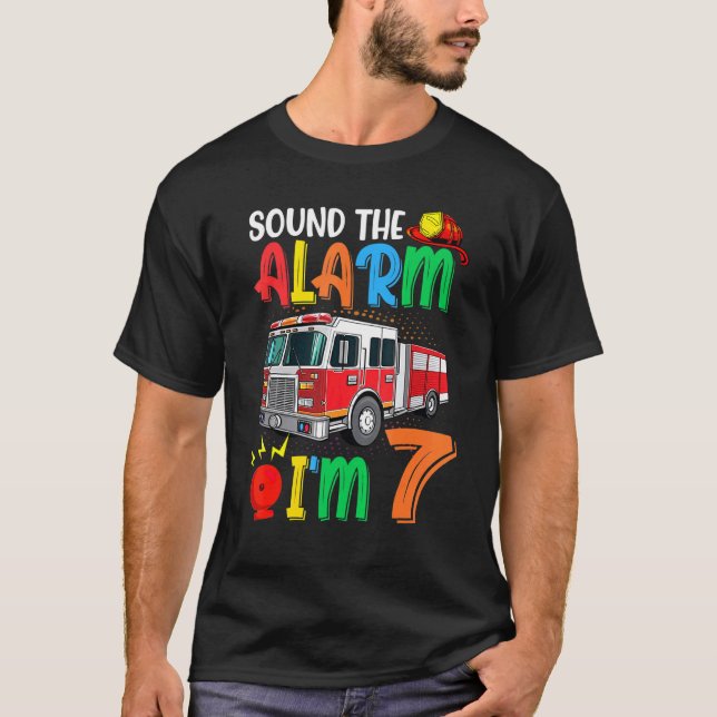 Ljud vid brand Im 7 Lastbil T Shirt (Framsida)
