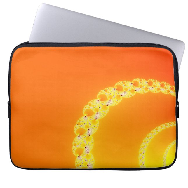 Ljud Vinkar Fractal Art Laptop Sleeve (Framsidan)