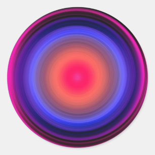 Ljud Vinkara cykler Voice Wave Liquid Light Vibes Runt Klistermärke