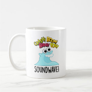 Ljud Wave Funny Ocean Pun Kaffemugg
