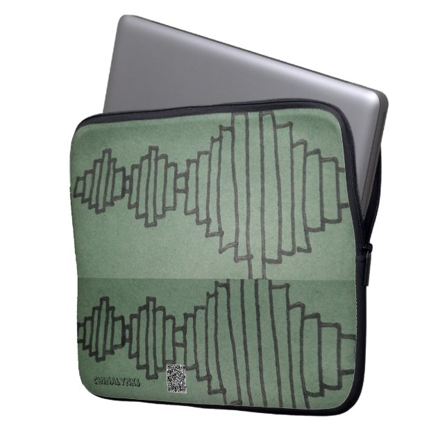 LJUD WAVE LAPTOP SLEEVE (Framsidan Vänster)