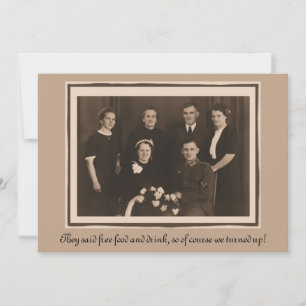 Ljudande anpassningsbar om bröllopsinbjudan humor inbjudningar