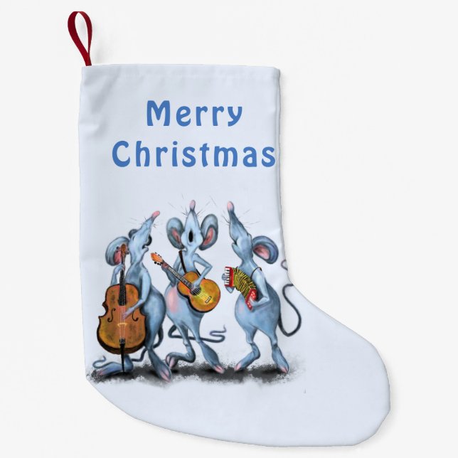 Ljudande julklapp med Mouse Music Band Liten Julstrumpa (Framsidan)