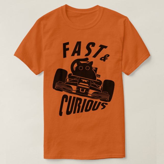 Ljudande Nyfiken snabbpilotkatalog T Shirt (Design framsida)