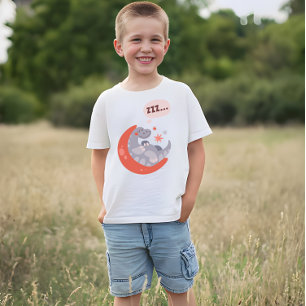 Ljudande roliga barn drakar t shirt