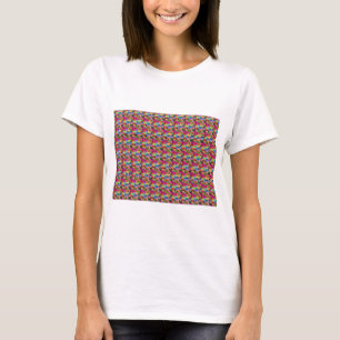 Ljudande Stereogram-textmeddelande Jag är glad T Shirt