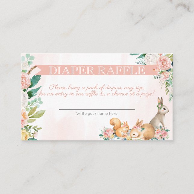 Ljudande träspån Drar Raffle Tilläggskort (Framsida)