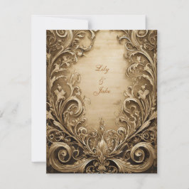 Ljudasbröllop - inbjudan