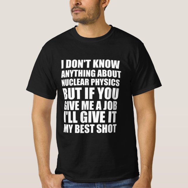Ljudcitat för arbetskontor t shirt (Framsida)