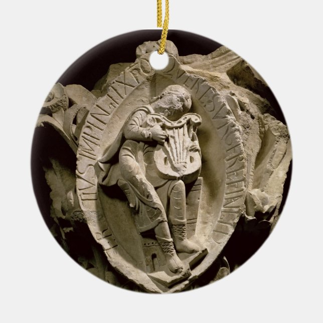 "Ljuden av musik", kolonnhuvudstad från amben Julgransprydnad Keramik (Framsidan)