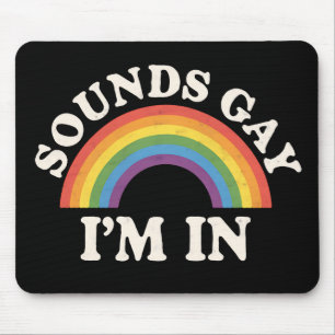 Ljuder Gay jag är med rolig HBTQ-pristid regnbåge Musmatta