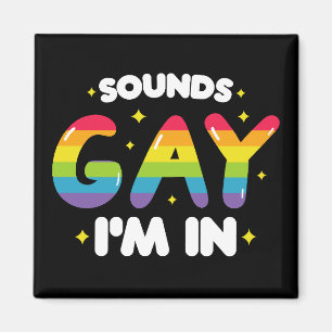 Ljuder Gay Jag Är Roligt HBT Stolt Magnet