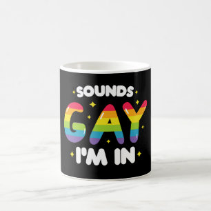 Ljuder Gay Jag Är Roligt Hbtq Stolt Kaffemugg