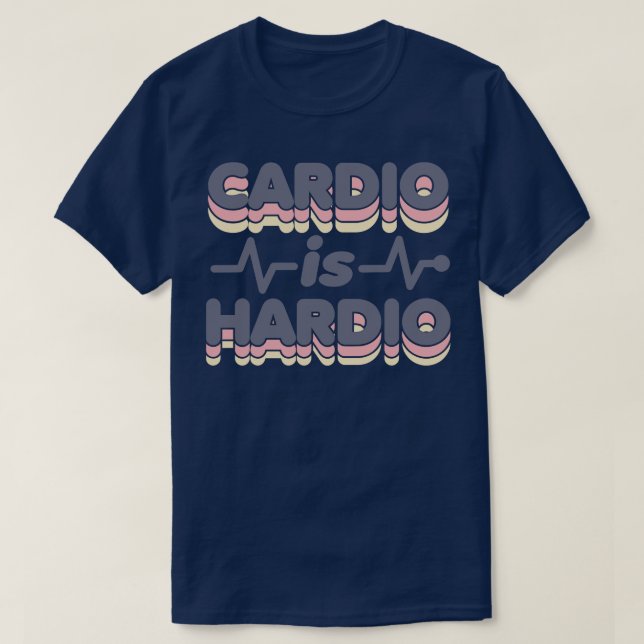 Ljudet är Hardio Funny Gym Running Retro 70s Fitne T Shirt (Design framsida)
