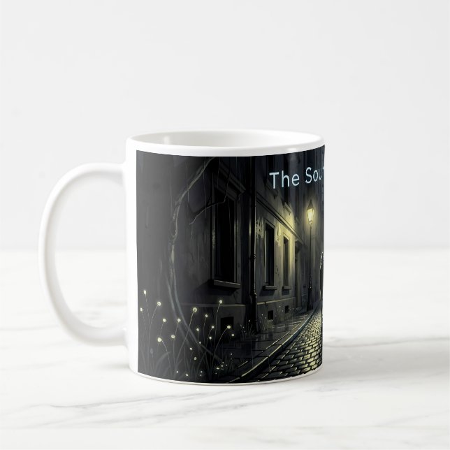 Ljudet av tystnad Ensam natt Gatumugg Kaffemugg (Vänster)