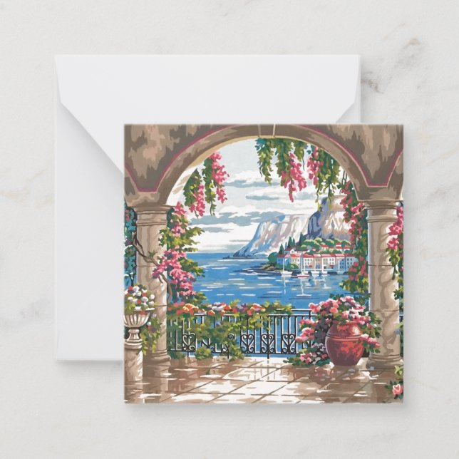 Ljudfärgsmini-notecard 2,5 tum anteckningskort (Framsida)