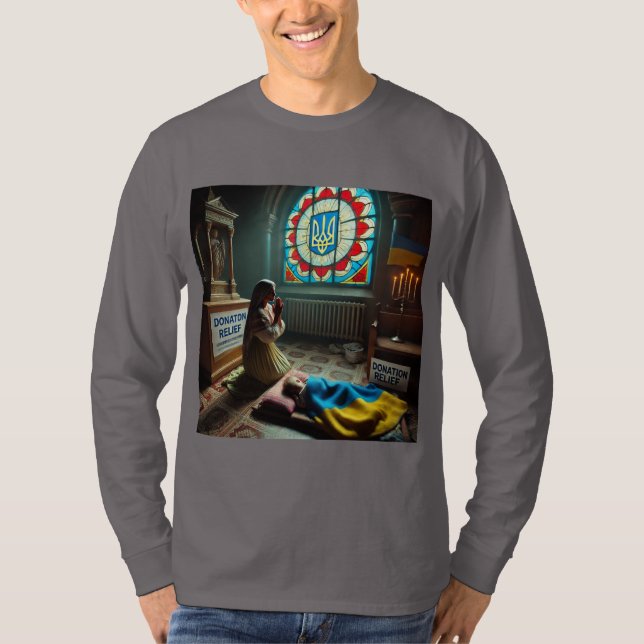 Ljudfil för Ukrainas framtid T Shirt (Framsida)