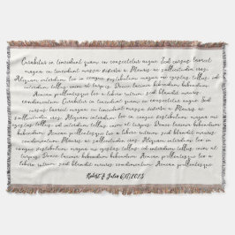 Ljudgåva från Bröllop sång Filt