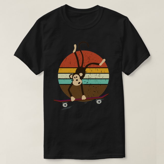 Ljudgåva från en bakåtriktad apa t shirt (Design framsida)