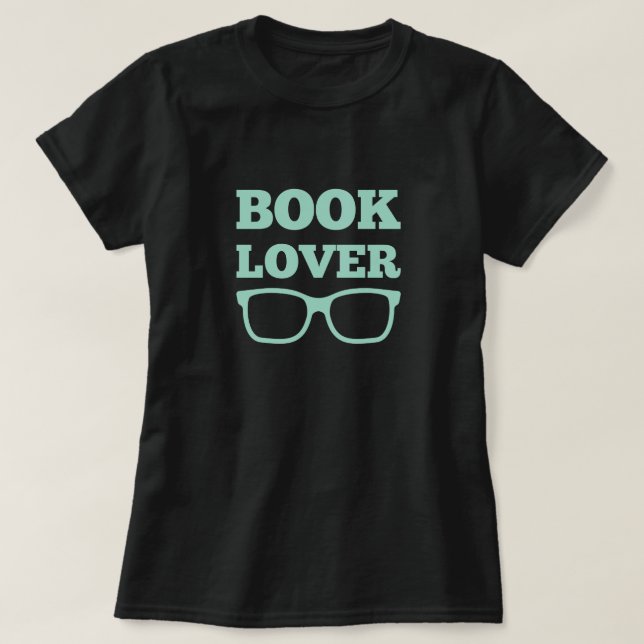 Ljudglas för Bok Älskare T Shirt (Design framsida)