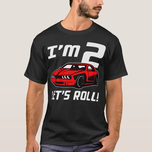 Ljudig 2:a födelsedag Gift Boys Småbarn Tävling Ca T Shirt (Framsida)