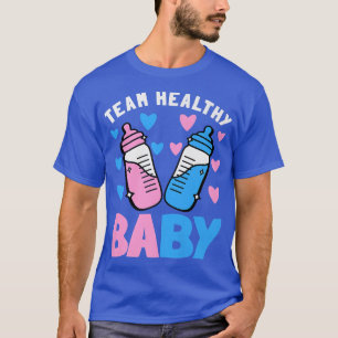 Ljudig babystötare i Party med Gender Reveal Team T Shirt