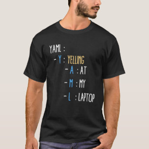 Ljudig bärbar dator Offert Coola IT Computer YAML T Shirt